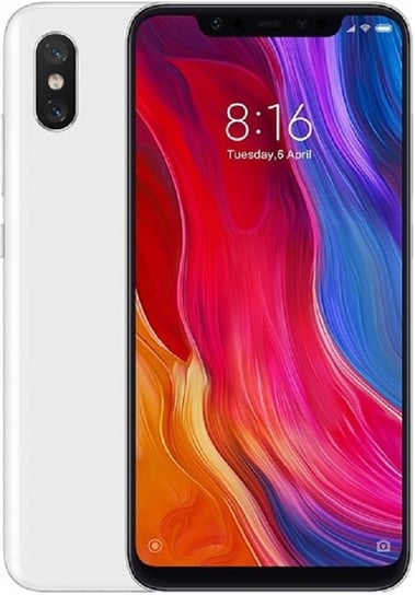 Smartfon Xiaomi Mi 8, 6/128 GB, biały Xiaomi