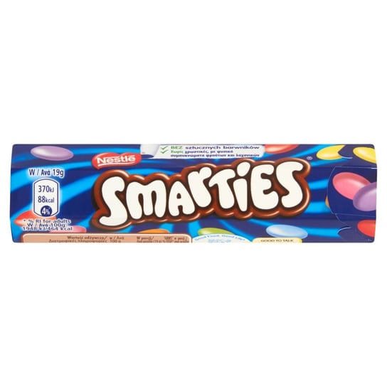 Smarties Mleczna czekolada w chrupiących cukrowych skorupkach, 3x38 g Inna marka