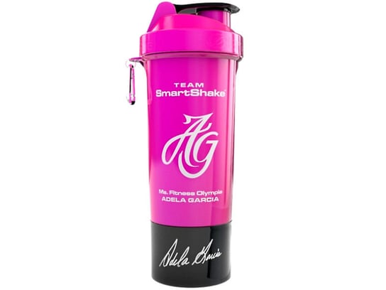 Smartshake, Shaker Slim Adela Garcia, różowo-czarny, 500 ml SMARTSHAKE