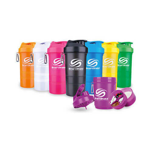 Smartshake, Shaker Smart, niebieski, 400 ml + 2x120 ml SMARTSHAKE