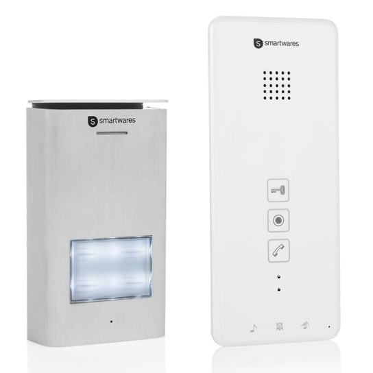 Smartwares Domofon do pojedynczego mieszkania, 20,5x8,6x2,1 cm, biały Smartwares