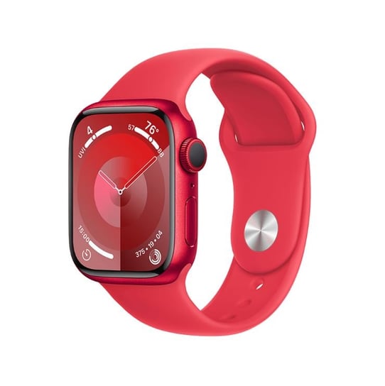 Smartwatch APPLE Watch 9 GPS 41mm koperta z aluminium + pasek sportowy rozmiar M/L (czerwony) Apple