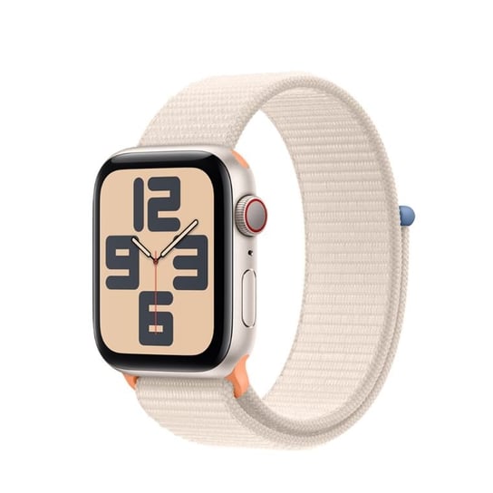 Smartwatch APPLE Watch SE 2gen GPS + Cellular 44mm koperta z aluminium + opaska sportowa (księżycowa poświata) Apple