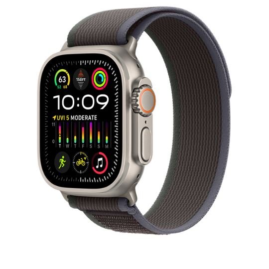 Smartwatch APPLE Watch Ultra 2 GPS + Cellular 49mm koperta tytanowa + opaska Trail rozmiar M/L (niebieski/czarny) Apple