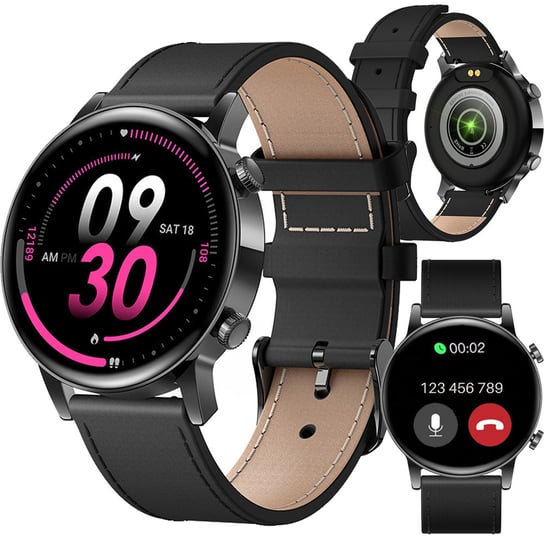 Smartwatch Artnico MK30 skórzany czarny ARTNICO