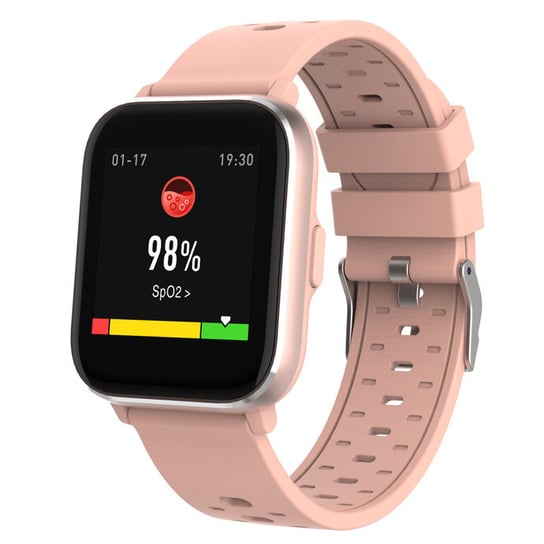 Smartwatch Bluetooth Z Temperaturą Ciała Denver Różowy Denver