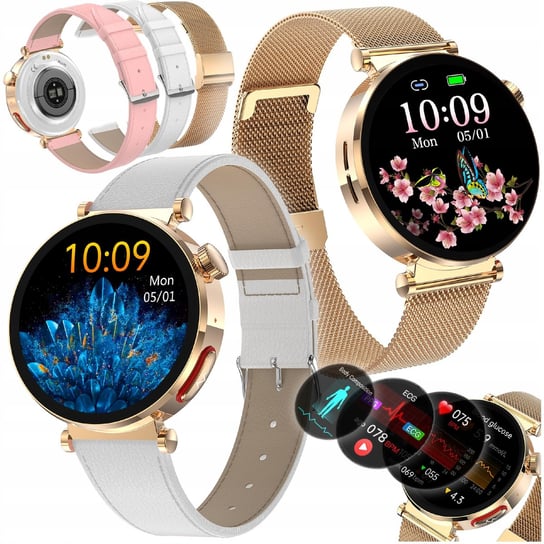 SMARTWATCH DAMSKI KARDIOWATCH POMIAR CUKRU EKG HRV CIŚNIENIE ROZMOWY SMS PL Proventus PL