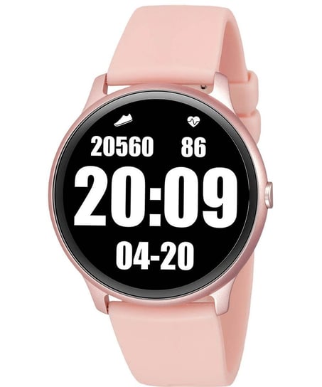 Smartwatch damski RUBICON SMARUB037 (RNCE61RIBX05AX) Różowy Rubicon