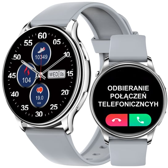 Smartwatch Damski Z Funkcją Rozmów Ciśnienie Puls Polskie Menu Zegarek Dla Kobiety / Dwa Paski - Jg Smart Y33 JG Smart