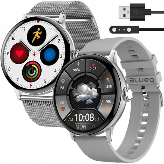 Smartwatch Damski Zegarek Na Prezent Dla Niej Pl Dt2 Silver LOGIT