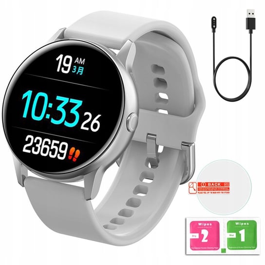 Smartwatch Damski Zegarek Polski Dt88 Pro Srebrny DT NO.1