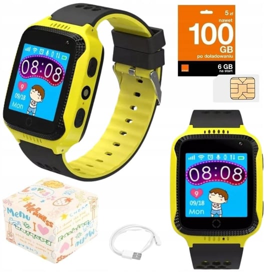 Smartwatch Dla Dzieci Zegarek Gps Kroki Sen + Sim ZeeTech