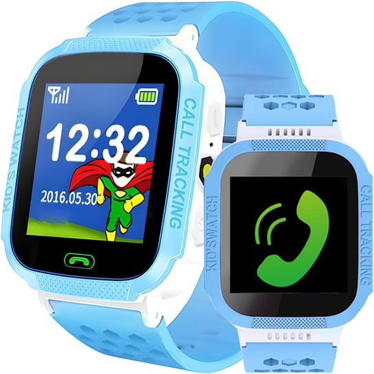 Smartwatch Dla Dzieci Zegarek Gps Lokalizator Sos - Niebieski retoo
