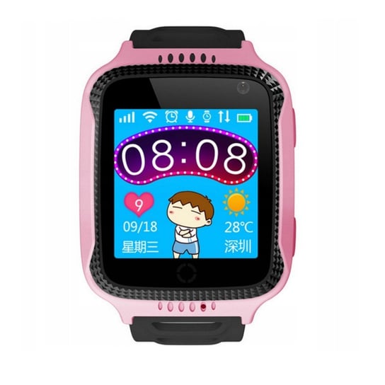 Smartwatch Dziecięcy Lokalizator Gps  Rq529 Różowy Roneberg