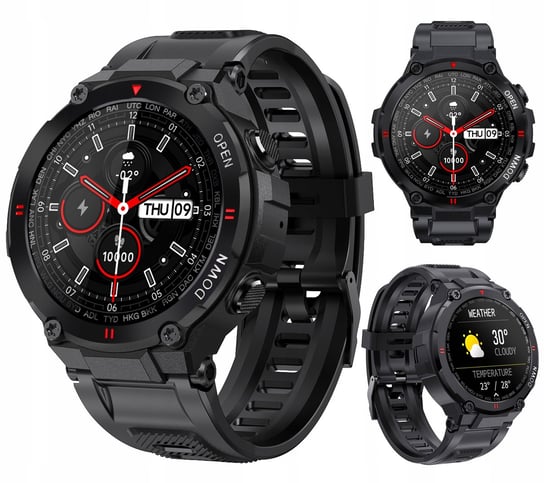 Smartwatch Inteligentny Zegarek Męski 27 Series SG-Gadgets Polskie Menu Powiadomienia Tryby Sportowe  - Czarny SG-Gadgets