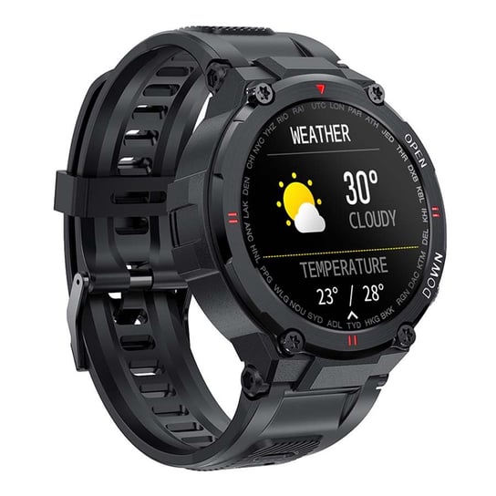 Smartwatch K22 Krokomierz Sportowy Męski Czarny Revento