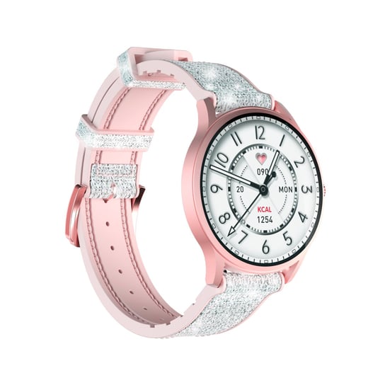 Smartwatch KIESLECT Lora Pink IP68 BT iOS rozmowy tętno KIESLECT
