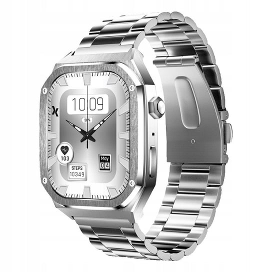 Smartwatch Maxcom FW65 Iron S Srebrny Amoled Always-on Display Maxcom