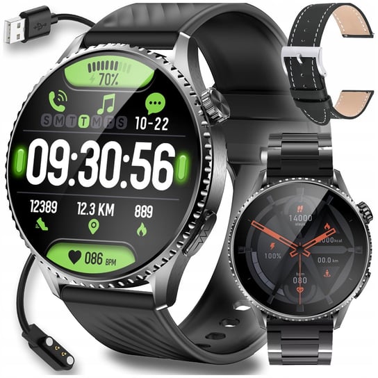 Smartwatch Męski EKG Pulsometr BMI Analiza Krwi Bluetooth Ekran Dotykowy PL Bartomtime