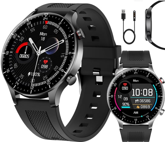 Smartwatch Męski Sg-Gadgets 19 Series, Inteligentny Zegarek - Czarny SG-Gadgets