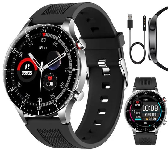 Smartwatch Męski Sg-Gadgets 19 Series, Inteligentny Zegarek - Srebrny SG-Gadgets