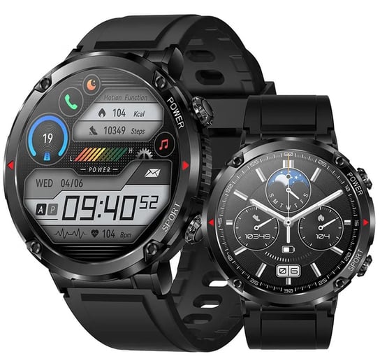 Smartwatch Męski SG-Gadgets 30 Series Duży Ekran Pojemna Bateria Rozmowy - Czarny SG-Gadgets