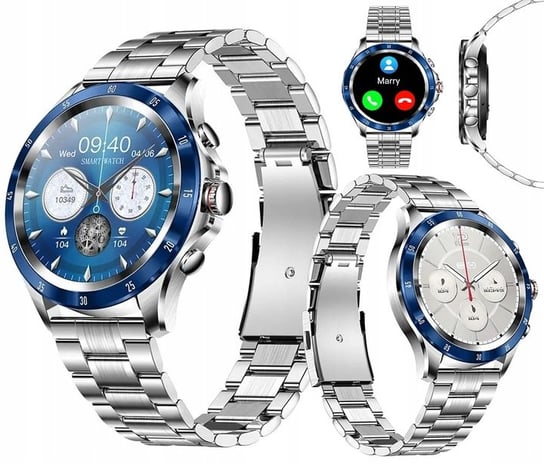Smartwatch Męski SG-Gadgets NX1 srebrno-niebieski SG-Gadgets