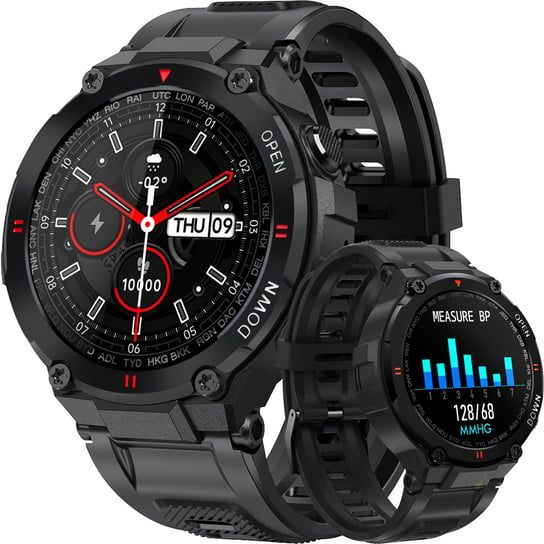 Smartwatch Męski Sportowy Czarny K22 LOGIT