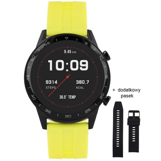 Smartwatch męski Vector VCTR-32-04YW Żółty + Czarny Pasek Vector Smart