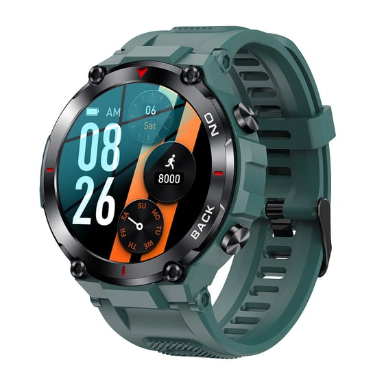 Smartwatch Męski Z Gps, Inteligentny Zegarek Sg-Gadgets 37 Pro Zielony SG-Gadgets