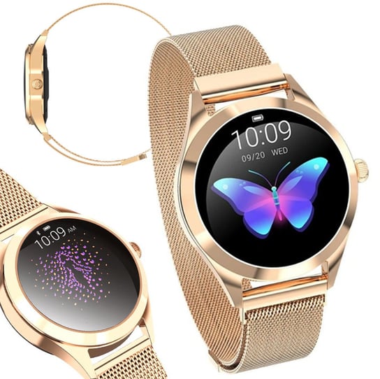 Smartwatch Smart Watch Zegarek Damski Elegancki Modny Gold Złoty Kw10C Ip68 Inna marka