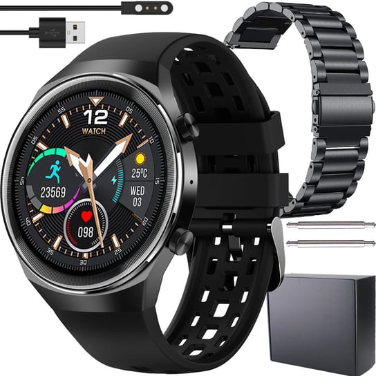 Smartwatch sportowy elegancki + bransoleta q8 LOGIT