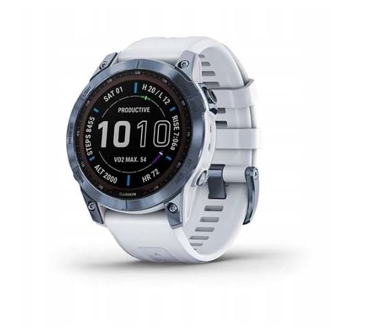 Smartwatch Sportowy, Garmin Fenix 7, Mineral Blue Titanium Garmin