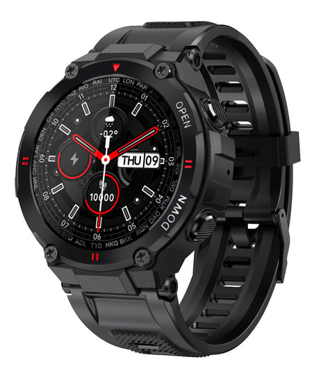 Smartwatch Sportowy Męski K27 - czarny SG-Gadgets