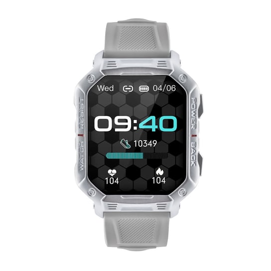 Smartwatch Watchmark Ultra Szary Tryby sportowe Ciśnieniomierz Tętno Watchmark