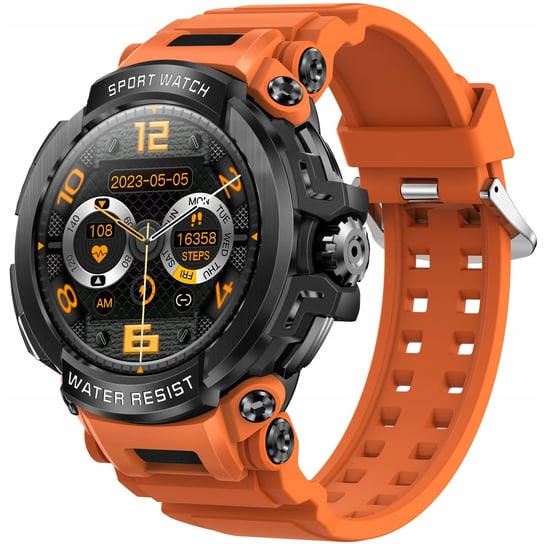 Smartwatch Wodoodporny Zegarek Z Menu Pl Rozmowy Duża Bateria Wysoka Jakość JG Smart