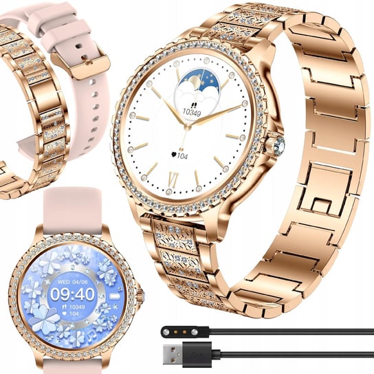 Smartwatch zegarek damski polskie menu rozmowy  Dla Kobiety Pl JG Smart JG Smart
