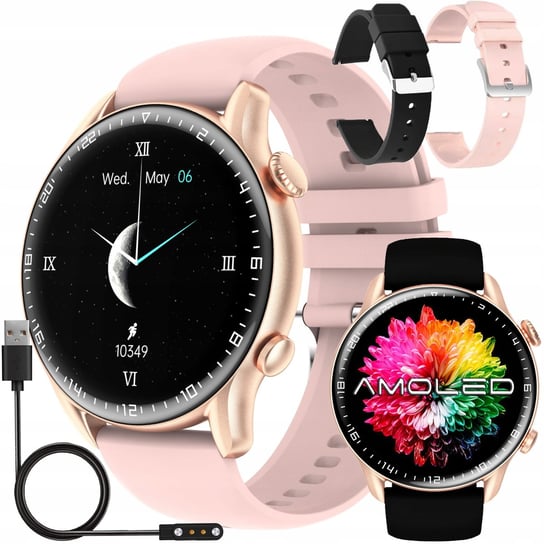 Smartwatch Zegarek Damski Rozmowy Ciśnienie Amoled Inna marka