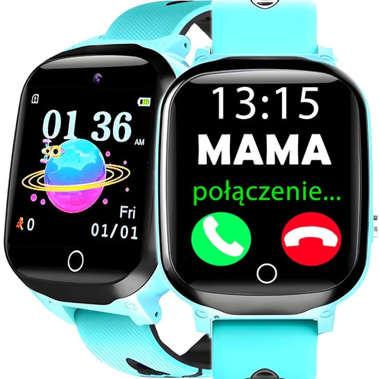 SMARTWATCH ZEGAREK DLA DZIECI KARTA SIM APARAT TELEFON GRY MUZYKA MENU POLSKIE Angelo Watches