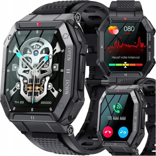 Smartwatch Zegarek Męski Czarny Rozmowy Wielofunkcyjny Revento