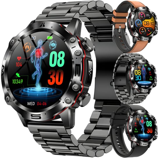 SMARTWATCH ZEGAREK MĘSKI KARDIOWATCH POMIAR CUKRU PPG HRV EKG MENU POLSKIE Angelo Watches