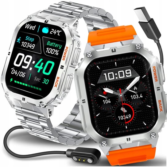 Smartwatch Zegarek Męski Menu Pl Sport Puls Rozmowy Smart Watch Wodoodporny JG Smart