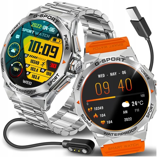 Smartwatch zegarek męski Menu Polskie Sport Puls rozmowy  Amoled JG Smart JG Smart