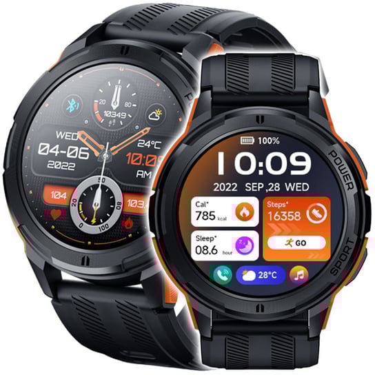 Smartwatch zegarek MĘSKI POLSKIE MENU SPORTOWY ZEGAREK WODOODPORNY ...