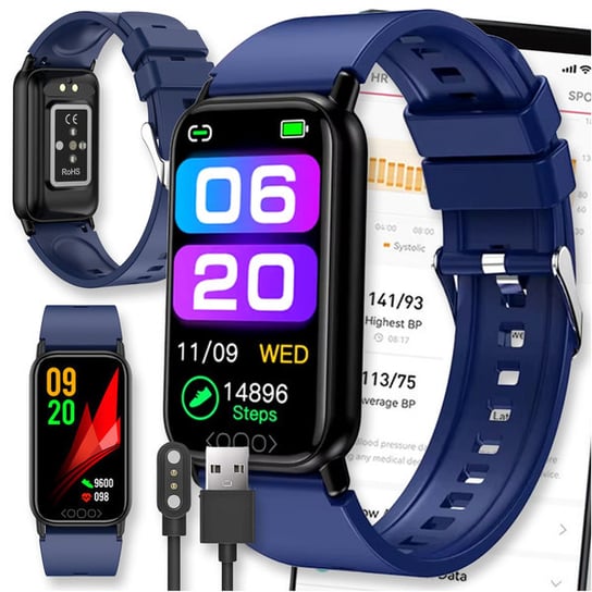 SMARTWATCH ZEGAREK WATCH DAMSKI MENU POLSKIE PULS MĘSKI SPORT SMART AMOLED TK72 Active Band