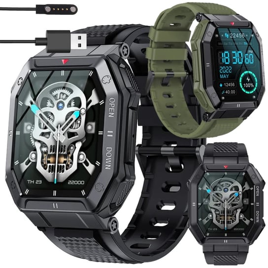 Smartwatch Zegarek Wielofunkcyjny Militarny Pancerny Sportowy Bowi