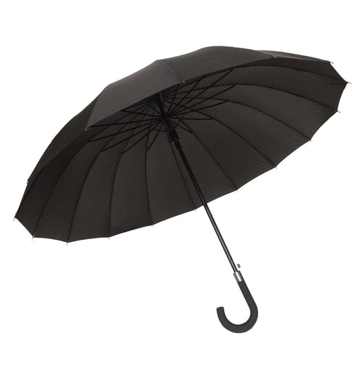 Smati, Długi parasol, 16 żeber, czarny, 92x114 cm, USA1562 Smati