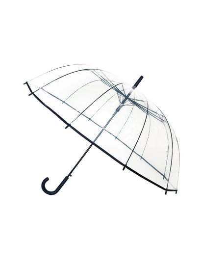 Smati, Długi parasol przezroczysty 12 żeber, czarna bordiura Smati