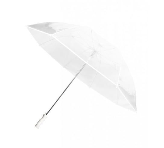 Smati, Długi parasol przezroczysty GOLF, biała bordiura Smati