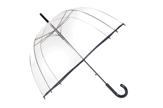 Smati, Długi parasol przezroczysty kopuła basic, czarna bordiura Smati